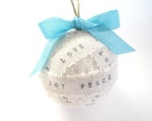 Popular items for fabric ball ornament on Etsy