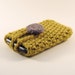 Crocheted iPod / iPhone / MP3 Player / Mobile Phone Cozy in Olive