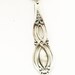 Vintage Victorian Pierced Sterling Silver Spoon Pendant (P-077)