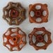 Orange you Happy- 4 Super Patina Vintage Faucet Handles