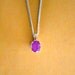 Ruby Pendant & Necklace, Over 1Ct Genuine Ruby, Set In Sterling Silver, Clearance Sale