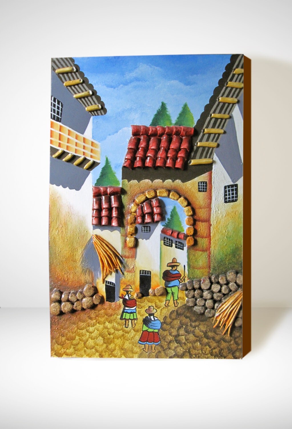 Peru Decor Peruvian Painting.Wall HangingHome Decor Handmade