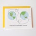 I Miss You Card - I Love You Card - It feels like we're worlds apart. I miss you.