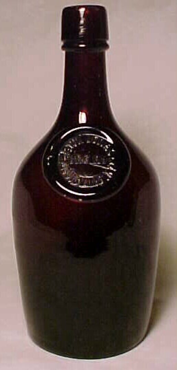 c1890s Paul Jones Pure Rye Whiskey Louisville KY. Nice Amber