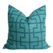 Bleecker Peacock - Celerie Kemble - Designer Pillow Cover (Double-Sided) 10x10