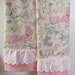 Shabby cottage nature chic BUTTERFLIES ex-size pillowcases set pillowcase ruffled vintage lace