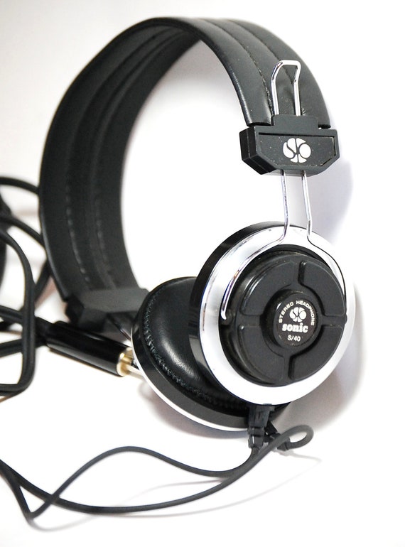 Vintage Sonic Stereo Headphones Made In Japan
