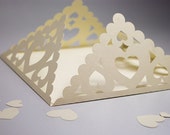 Envelope Decorative, Hearts, Paper Lace, for Wedding, Valintine's Day or other Cards, Papercut by MamaTita Il_170x135