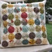 Yoyo Pillow Cover - Quilted Pillow Cover - Urban Cowgirl