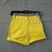 high waisted yellow denim shorts 24" - 25" / high waist neon lemon cutoffs S