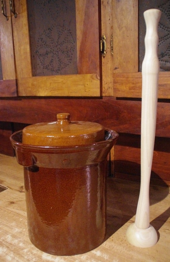 Wooden Cabbage Tamper / Stomper for Sauerkraut and more