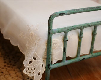 Doll Bed Victorian Style Miniature Playscale, Barbie, Blythe
