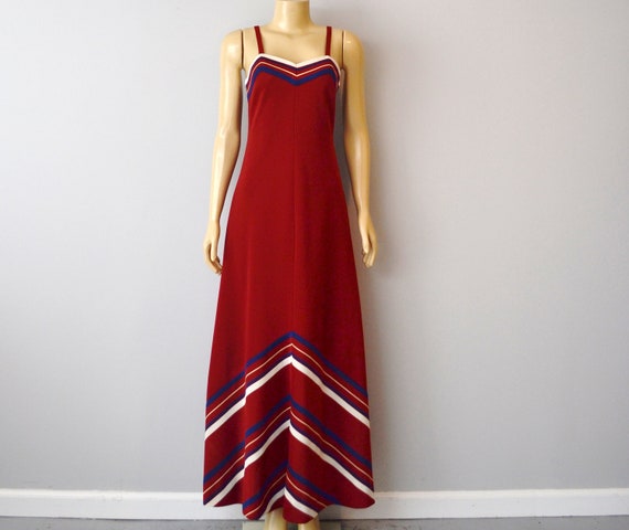 Vintage maxi brown geometric dress size aprox m/l