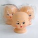 Vintage Doll Heads, Three Face Doll Heads, Spooky Doll Heads