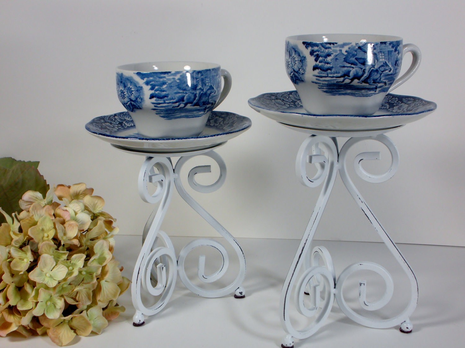Teacup Candle holder Vintage Candleholders Jewelry Stand