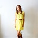 Vintage yellow mini dress