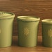 Tupperware Avocado Green Canisters