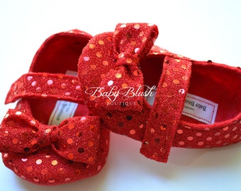 Ruby Slippers Baby Shoes Soft Ballerina Slippers Baby Booties