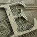 6" distressed wooden letter nursery decor- CHOOSE color/letter