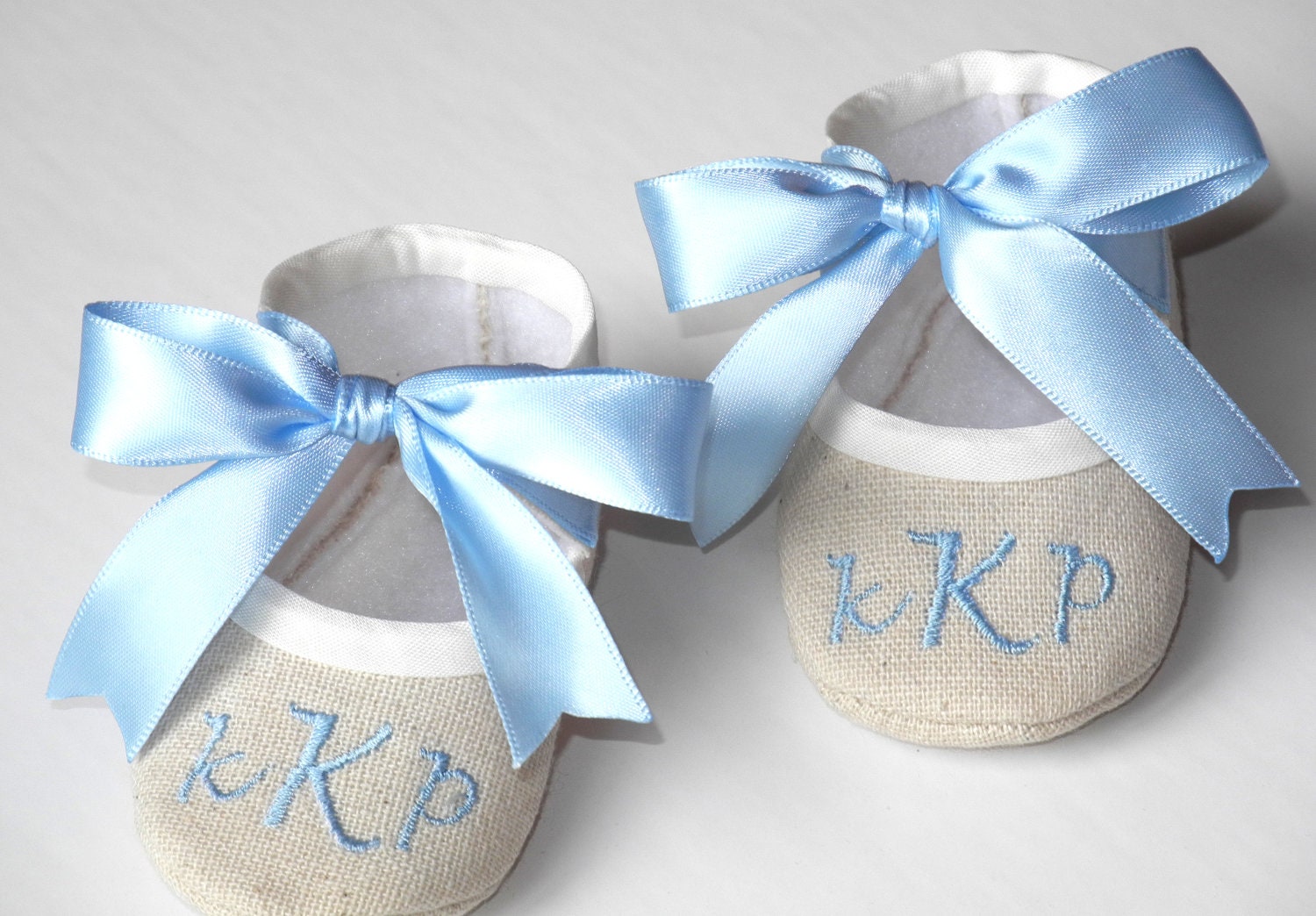 Christening Booties Baby Boy Baptism Shoes by KayLaneSisters
