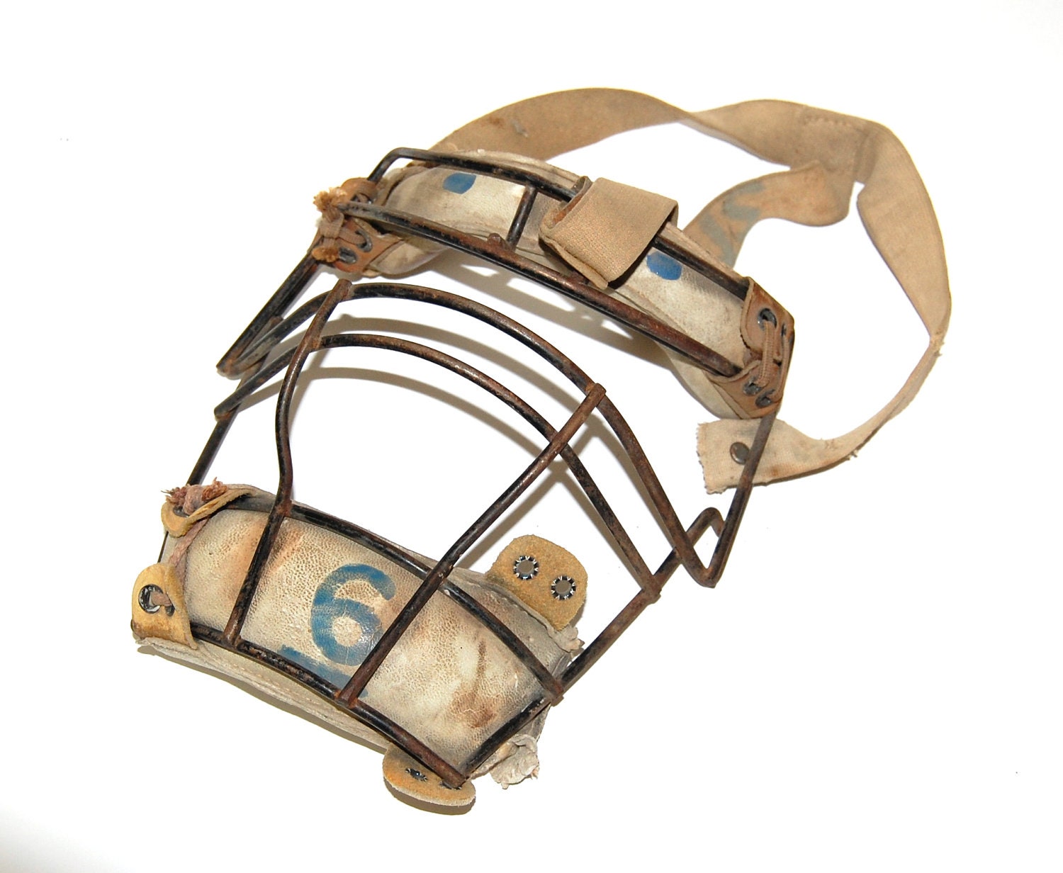 vintage catchers mask vintage baseball sports decor