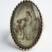 RESERVED Listing- Lovely Antique GEORGIAN Sepia Painted Mourning Ring