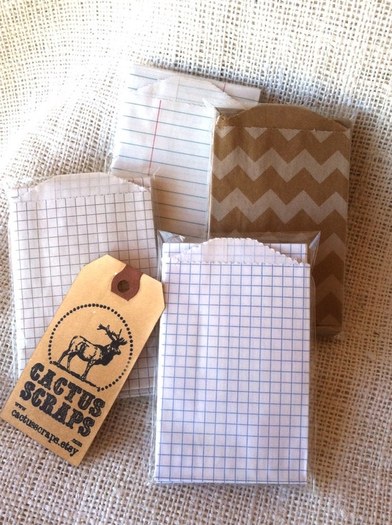 Mini Party Gift Bags Notebook Paper Style