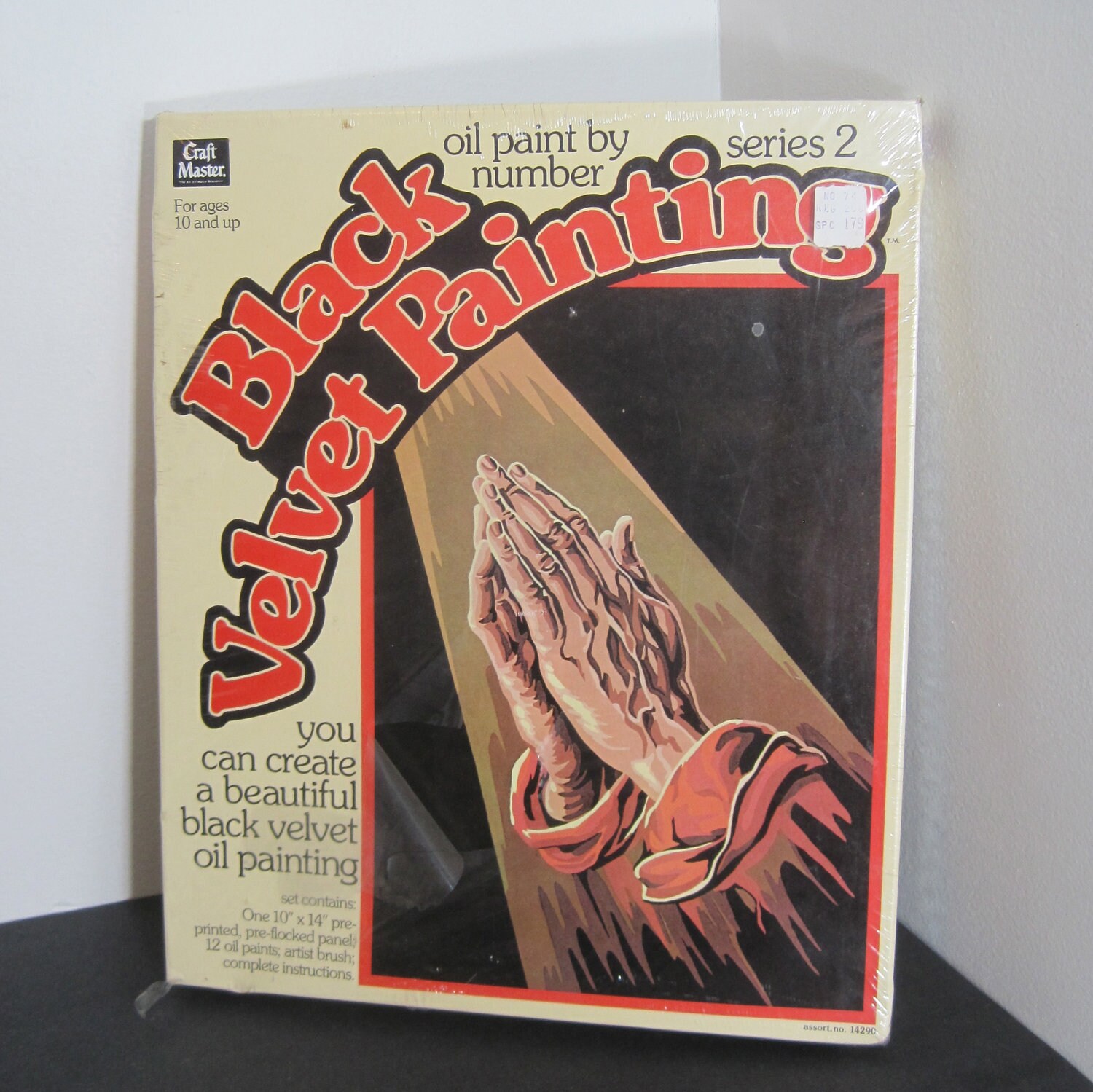 Vintage Black Velvet Paint by Number