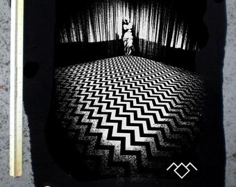 Twin Peaks backpatch BLACK LODGE punk laura palmer dale cooper