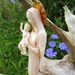 Vintage Plastic Virgin Mary Statuette Figurine