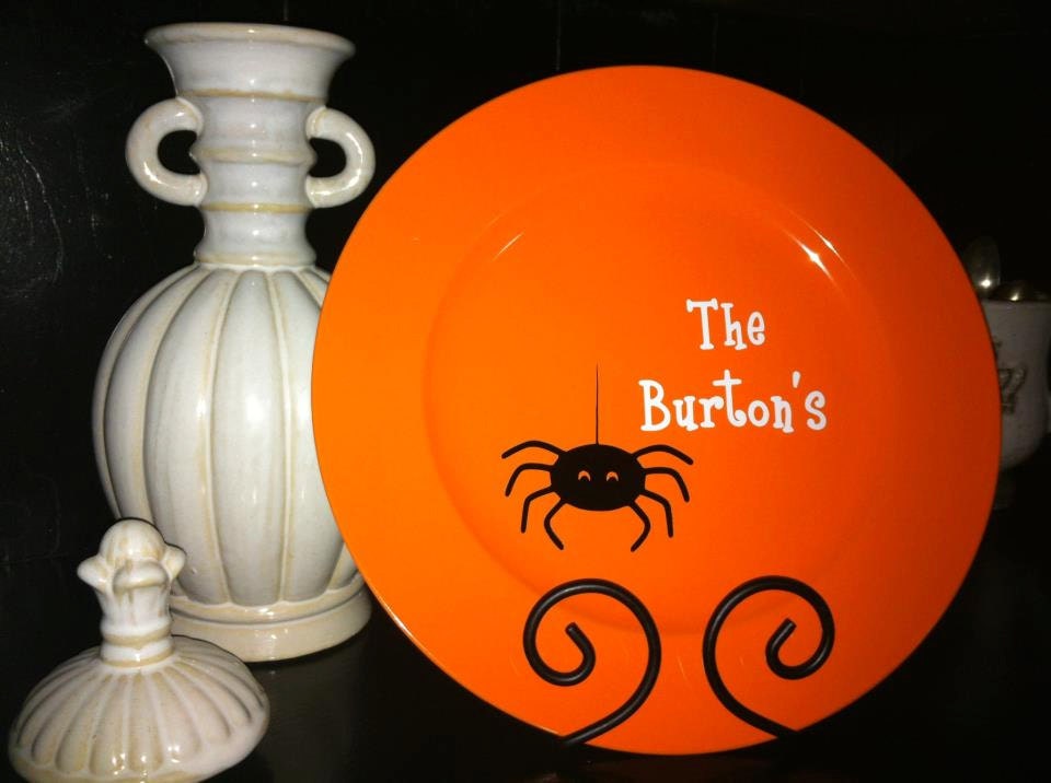 Personalized Halloween Plate