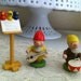 Vintage Adorable Set Of Wooden Gnomes - Made in Poland