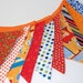 Party Banner, Bunting, Flags, Garland, Wall Dec in Orange, Blue, Green Child