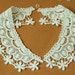 Alice Crochet Neck Collar - White - Lace Fabric Doily Trim - Lace Neck Collar Doily Applique - 2 Pcs