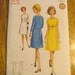 VINTAGE Sewing Pattern - 1960s Slimming MOD Belted Dress - Size 10 - Butterick 4076