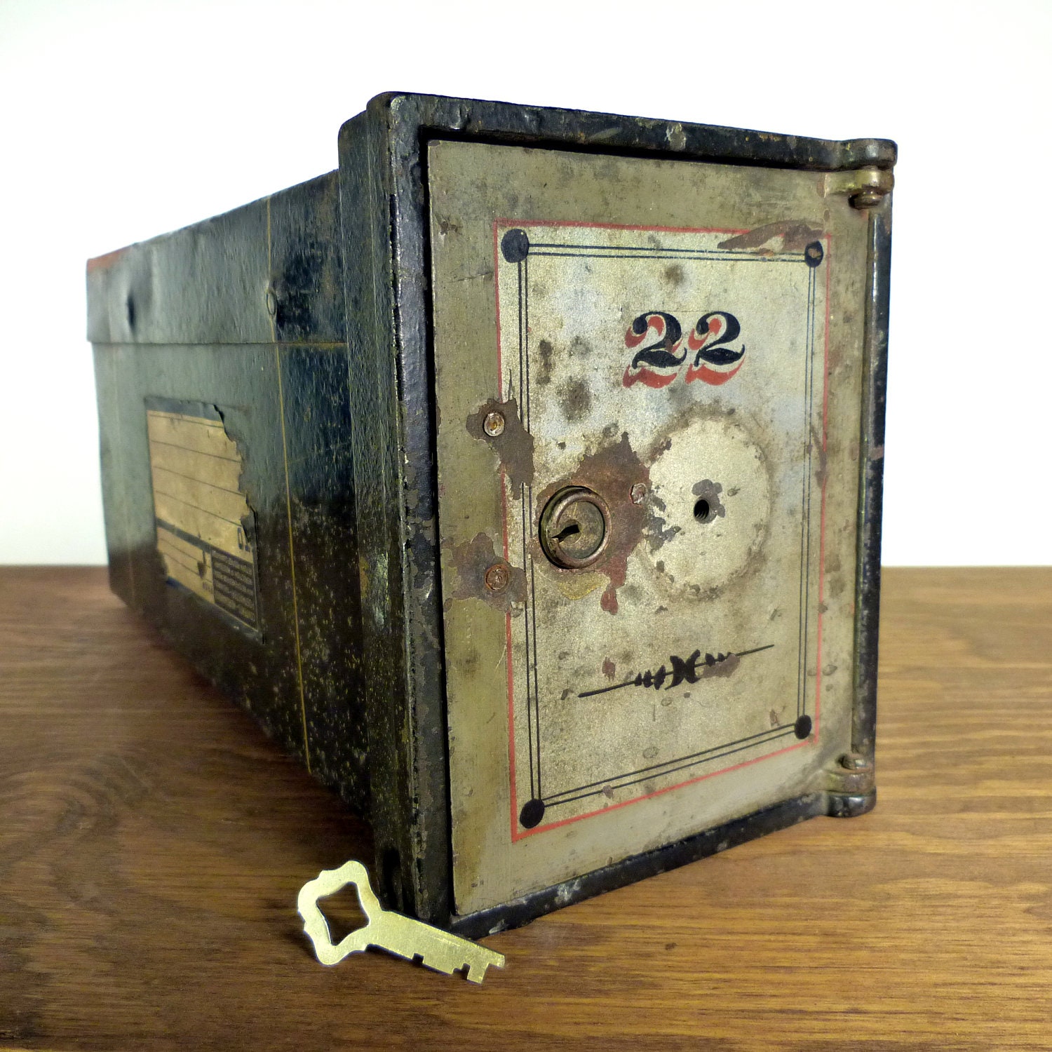 1930's Vault Lock Box Safe Victor Safe & Lock Co.