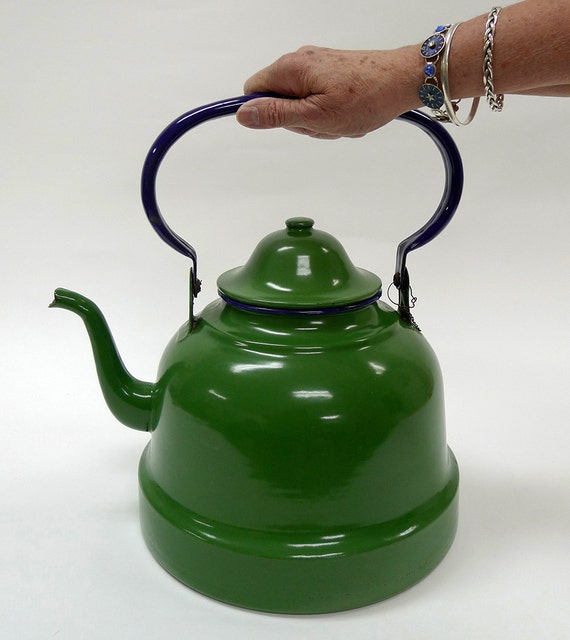 Vintage Huge Country French Tea Kettle from 1900