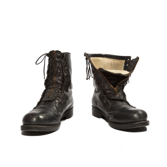 Vintage Combat Boots by Addison Shoe Company Dated 1979 by ShopNDG