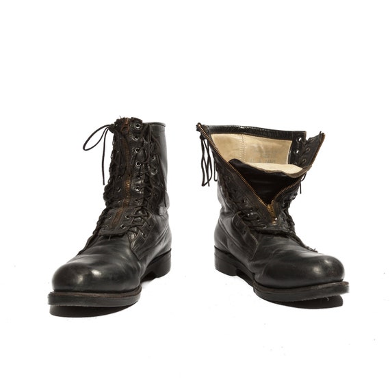 narrow combat boots