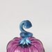 Purple Glass Pumpkin - Art Glass Amethyst Home Decor by AvolieGlass