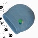 Cat bed cat cave cat house felted wool blue
