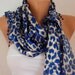 ON SALE - 50% OFF - Leopard Women Scarf - Cowl with Lace