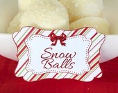 Retro Vintage Christmas Party Labels - INSTANT DOWNLOAD - Editable & Printable Decorations by Sassaby Il_170x135