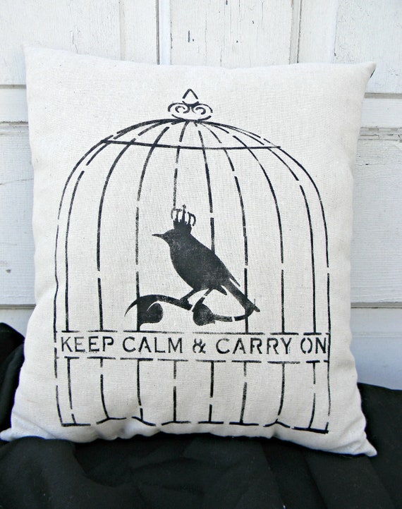 Keep Calm and Carry On Pillow