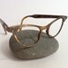 Vintage Cat Eye Glasses Frames With Aurora Borealis Rhinestone Accents