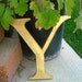 Letter Y Sign- Antique letter- Industrial Letter-Y-Wall Hanging- Wall Decor- Wall Art-SALE