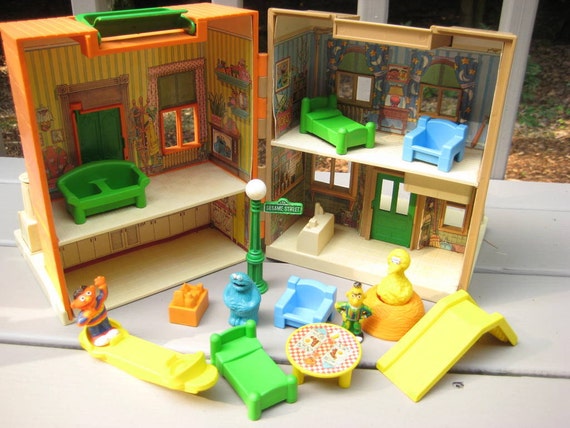 Vintage 1983 Child Guidance 123 Sesame Street Playset