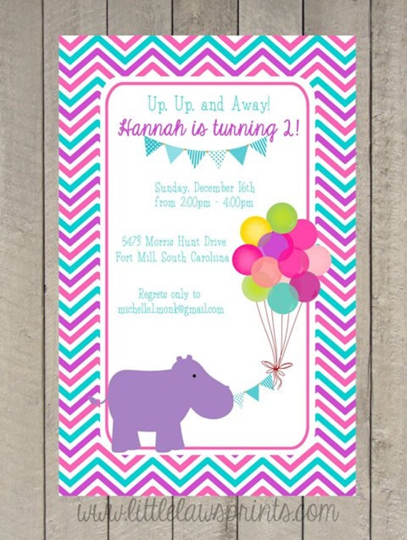 Up Up And Away Invitations 10