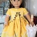 American Girl Yellow Dress for Cecile, Marie Grace