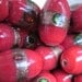 Vintage Chinese Red And Gold Glass Beads